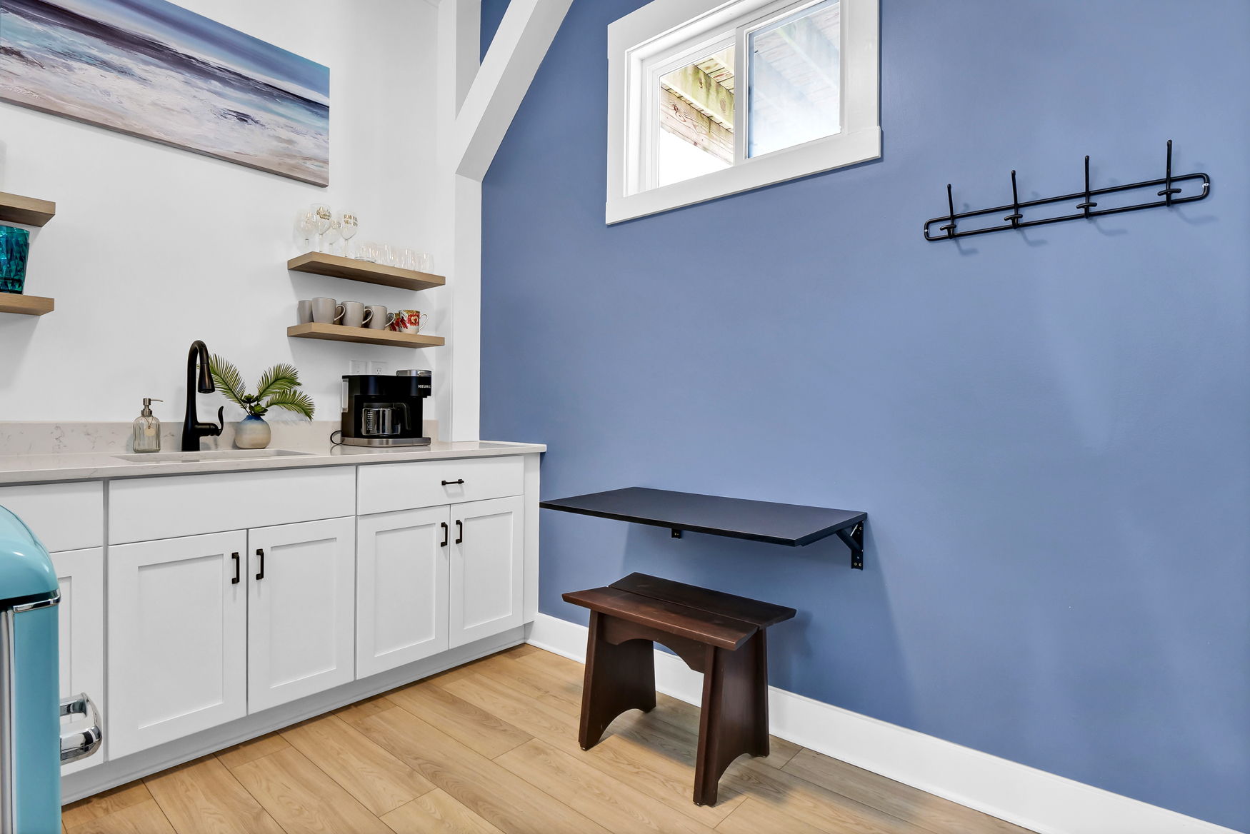 Flex space kitchen area