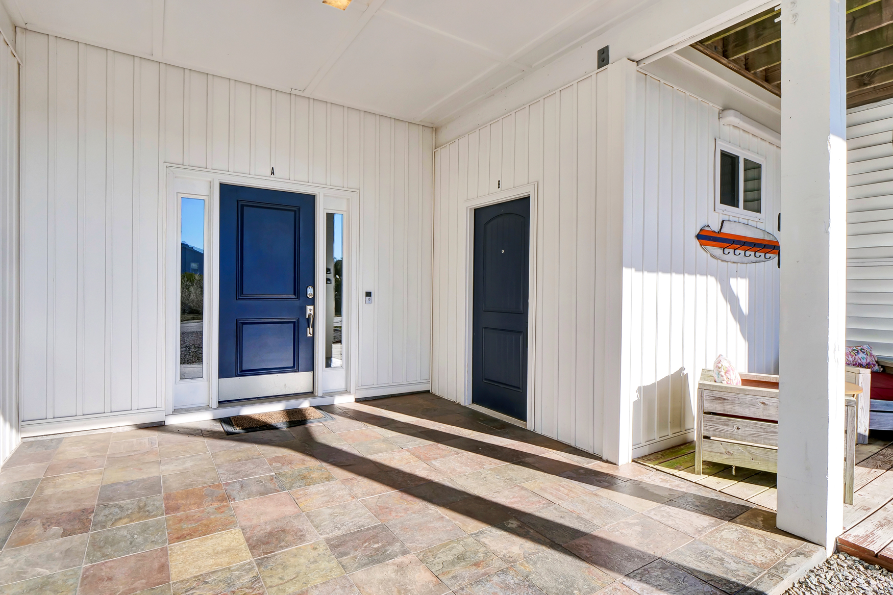 Front entrance and patio