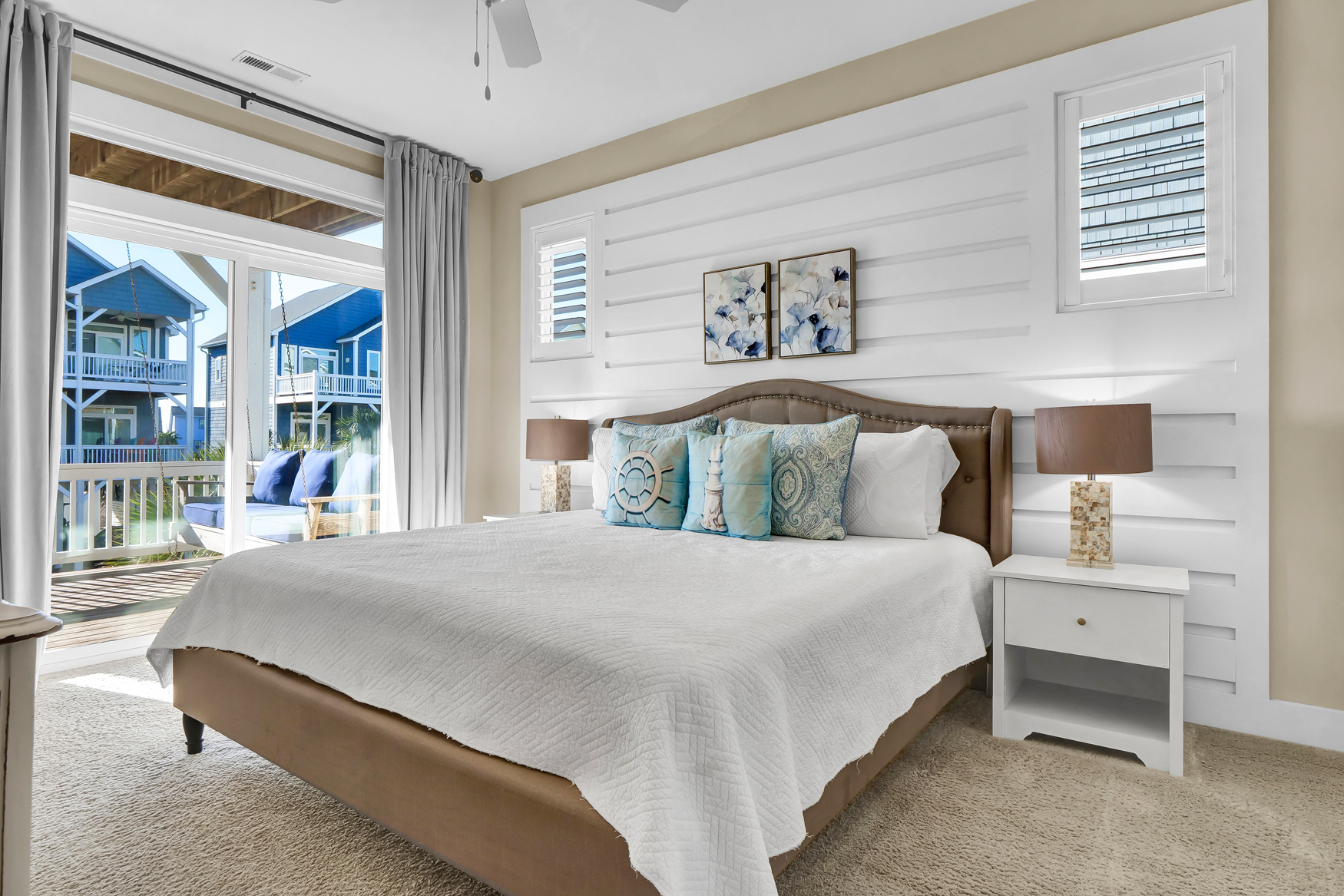 Master bedroom with king bed